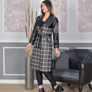 مانتو توئيت چهارخونه