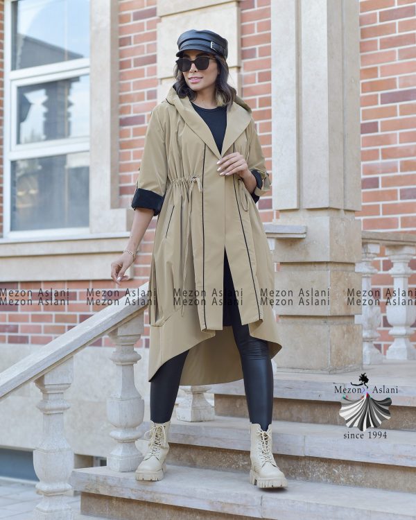 مانتو بارانی آستردار - Image 3