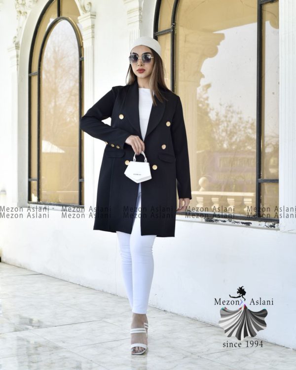 کت مازراتی نخ توییس یقه آرشال