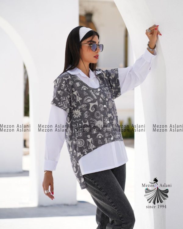 مانتو لنین مدل شومیزی - Image 2