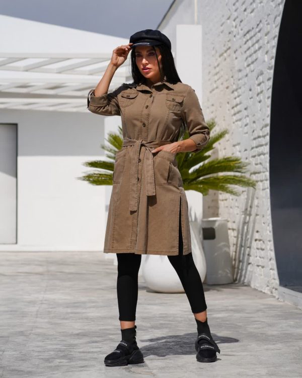 مانتو جین رنگی