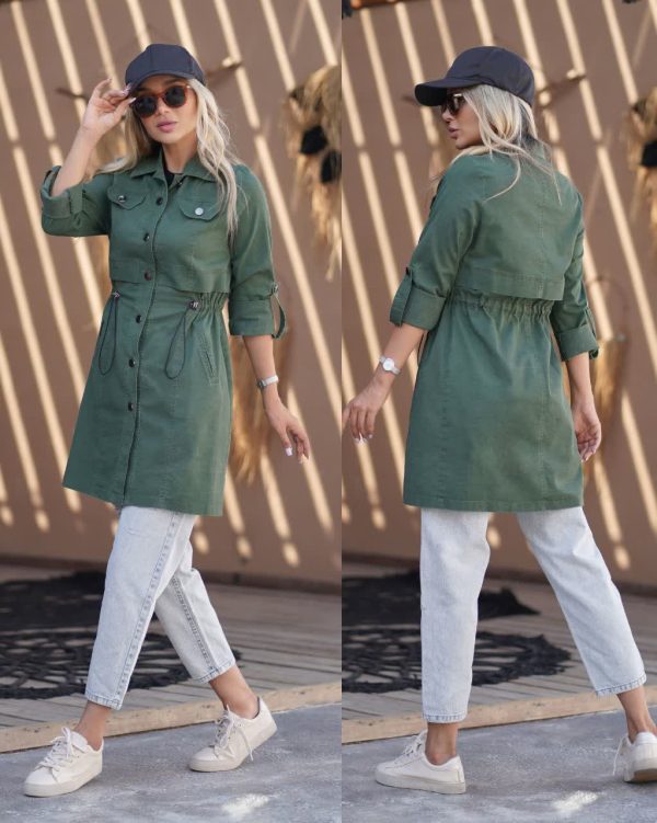 مانتو جین رنگی - Image 2