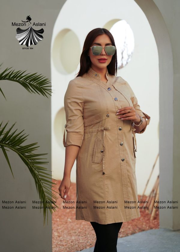 مانتو جین اسپرت یقه ایستاده - Image 2