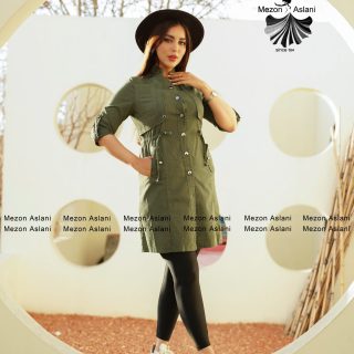 مانتو جین اسپرت یقه ایستاده