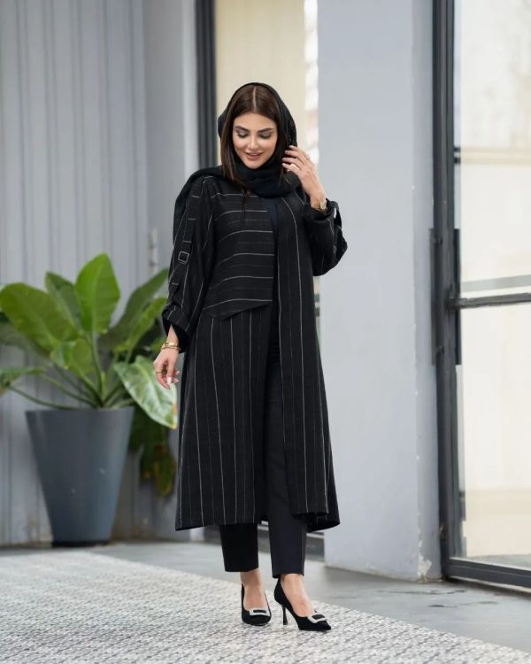 مانتو کرسپو لمه ژیله دار - Image 3