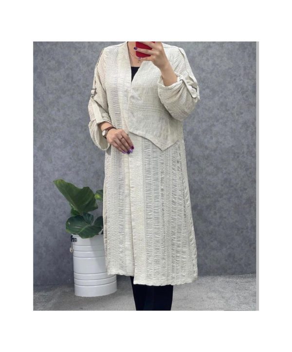 مانتو کوک دوزی ژیله دار - Image 4