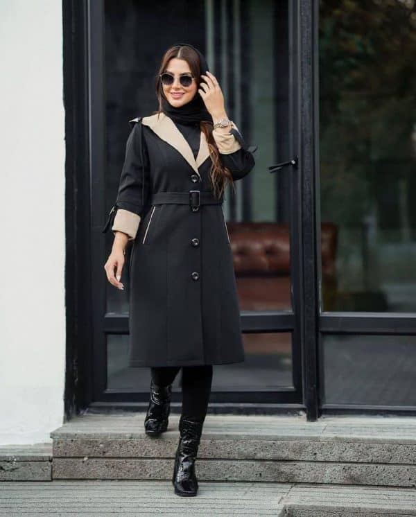 پالتو بارانی پشت بلدینگ قواره