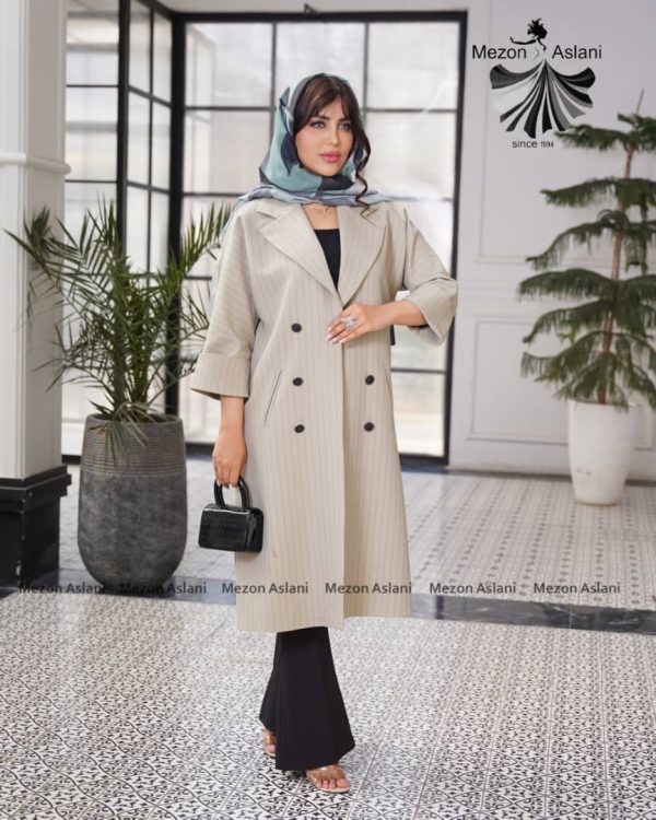 مانتو دیپلمات یقه انگلیسی - Image 6