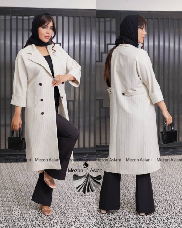 مانتو دیپلمات یقه انگلیسی