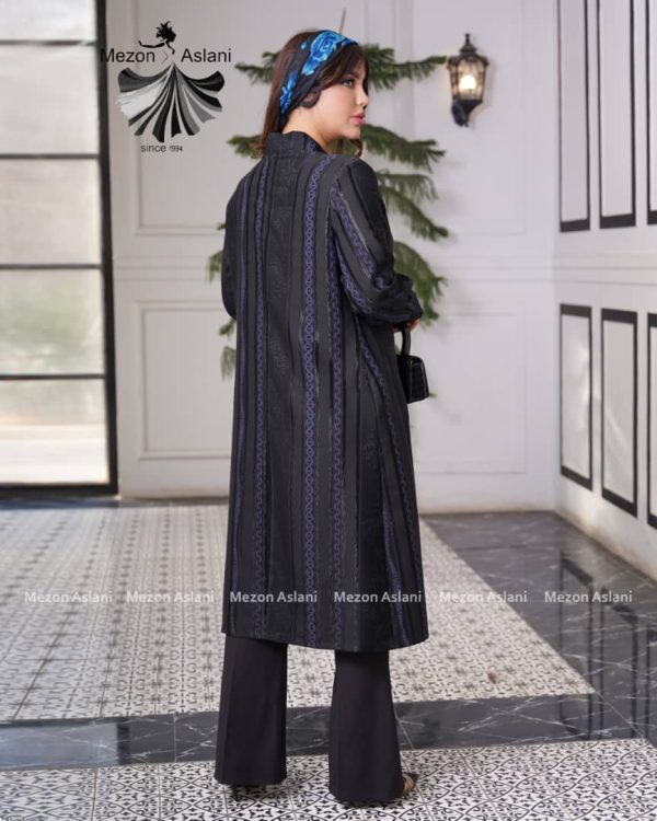 مانتو ژاکارد یقه شالی - Image 3